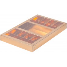 Коробка для конфет на 16шт + плитка 160х80 золото